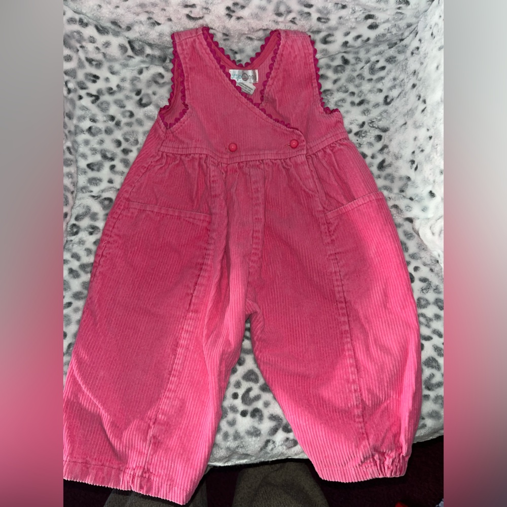 Pink overalls